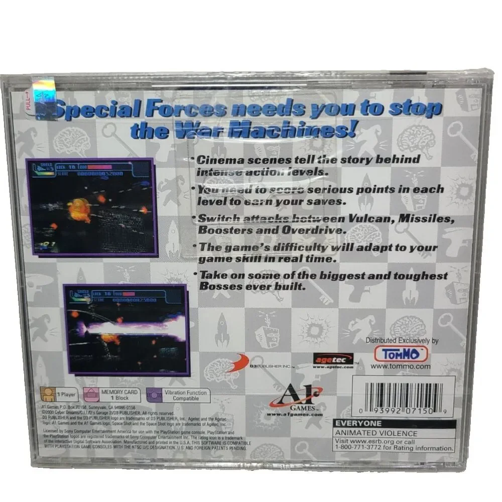 Shooter Space Shot black label Brand NEW factory sealed Playstation 1 one